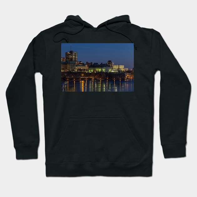 City scape at night Hoodie by josefpittner